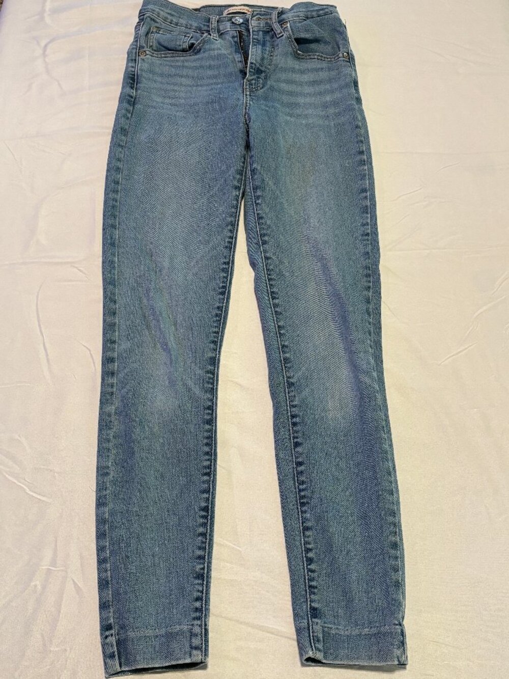 Levi's Premium Mile High Super Skinny Jeans Women's Size 24 Light Wash